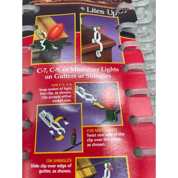 all in one clips plus Christmas light clips set of 68 clips white READ - Picture 3 of 4